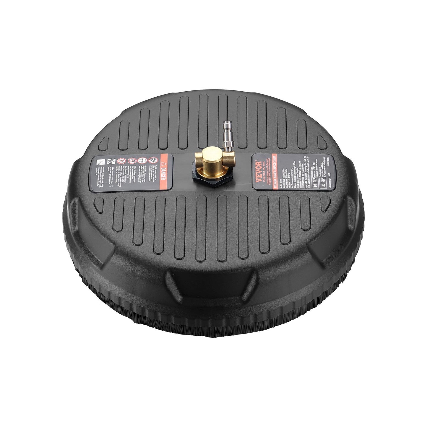 Pressure Washer Surface Cleaner Universal, Pressure Washer Attachment 4000 Max PSI With 2 Extension Wand,  Quick-Connect Connector Power Concrete Cleaner, For Floor Driveway, Patio