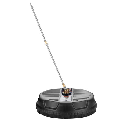 Pressure Washer Surface Cleaner Universal, Pressure Washer Attachment 4000 Max PSI With 2 Extension Wand,  Quick-Connect Connector Power Concrete Cleaner, For Floor Driveway, Patio